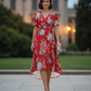 Kathy - Wrap Midi Dress - Samberule