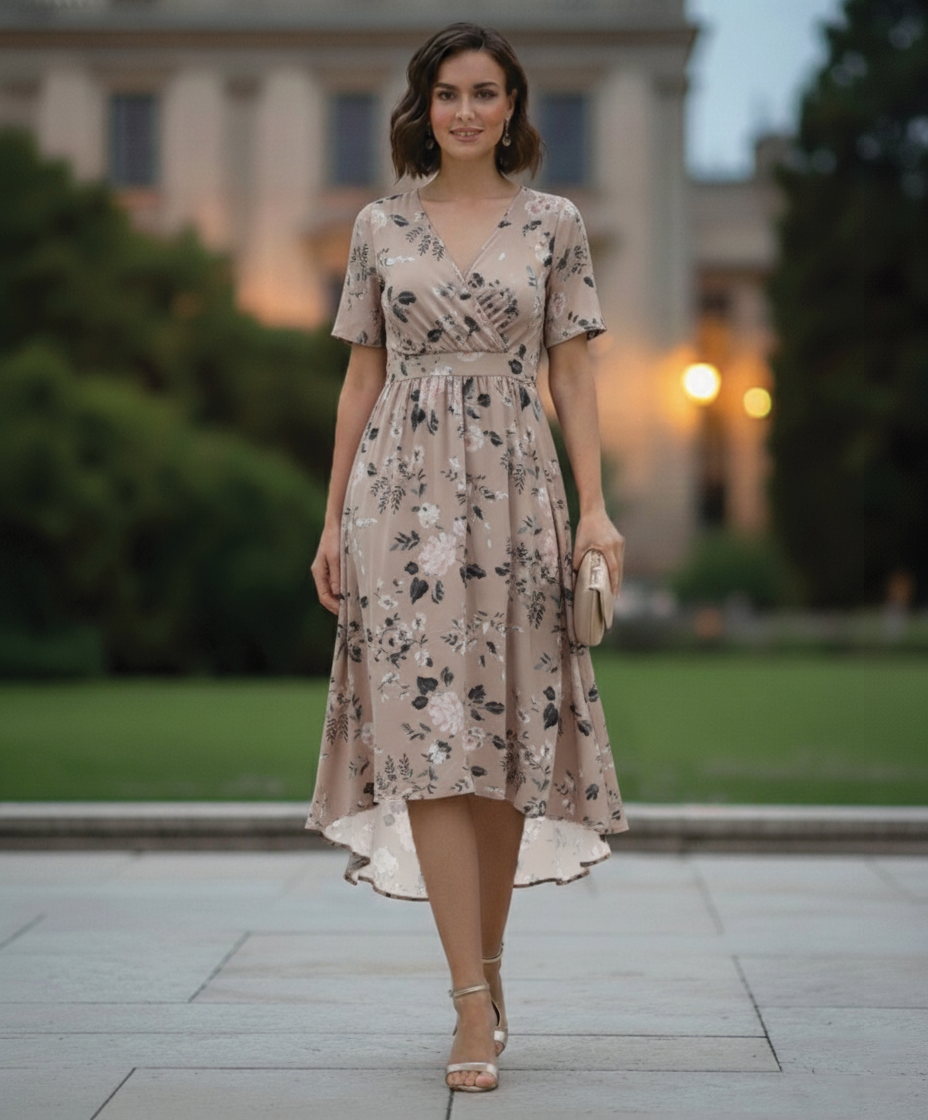 Kathy - Wrap Midi Dress - Samberule