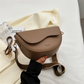 Emma - Vegan Leather Curved Flap Crossbody Bag - Samberule