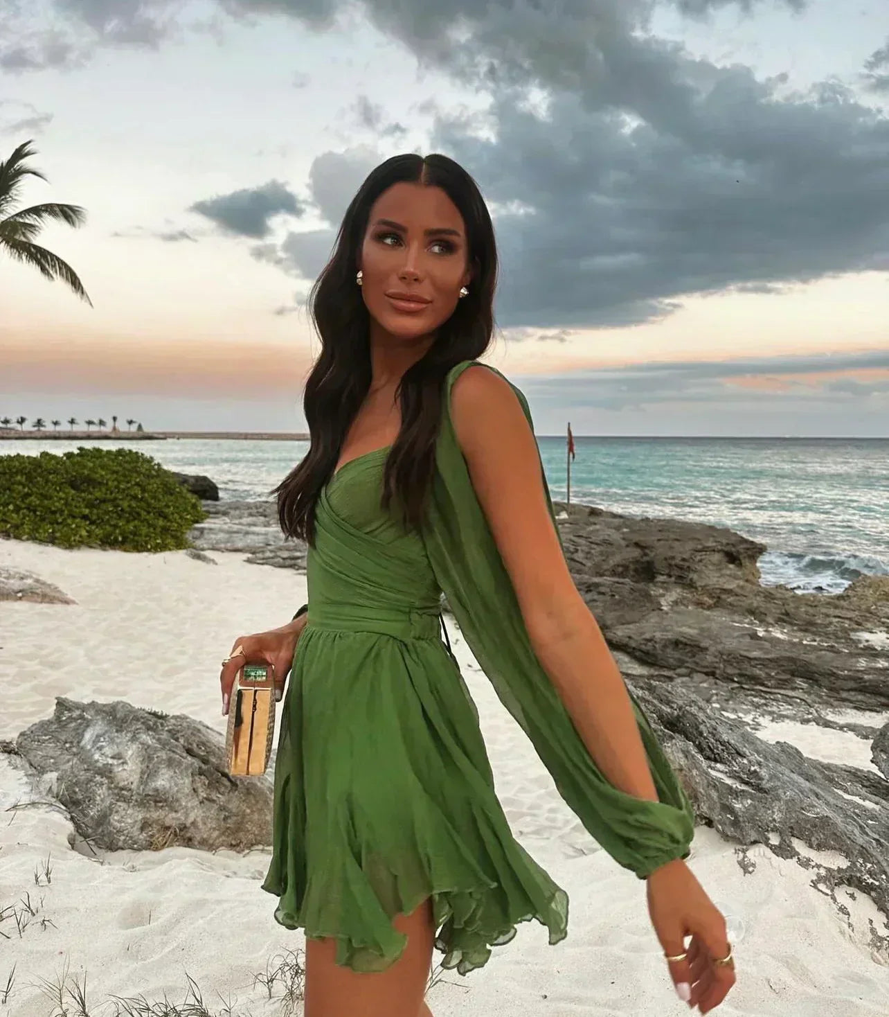 Stella - Wrap Mini Dress - Samberule