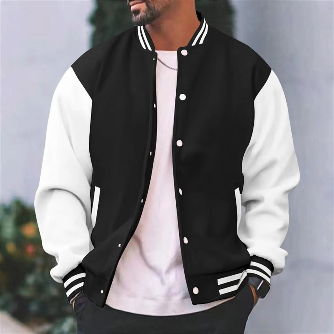 Timothy | Men’s Retro Letterman Style Varsity Jacket - Samberule