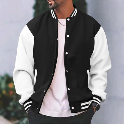 Timothy | Men’s Retro Letterman Style Varsity Jacket - Samberule