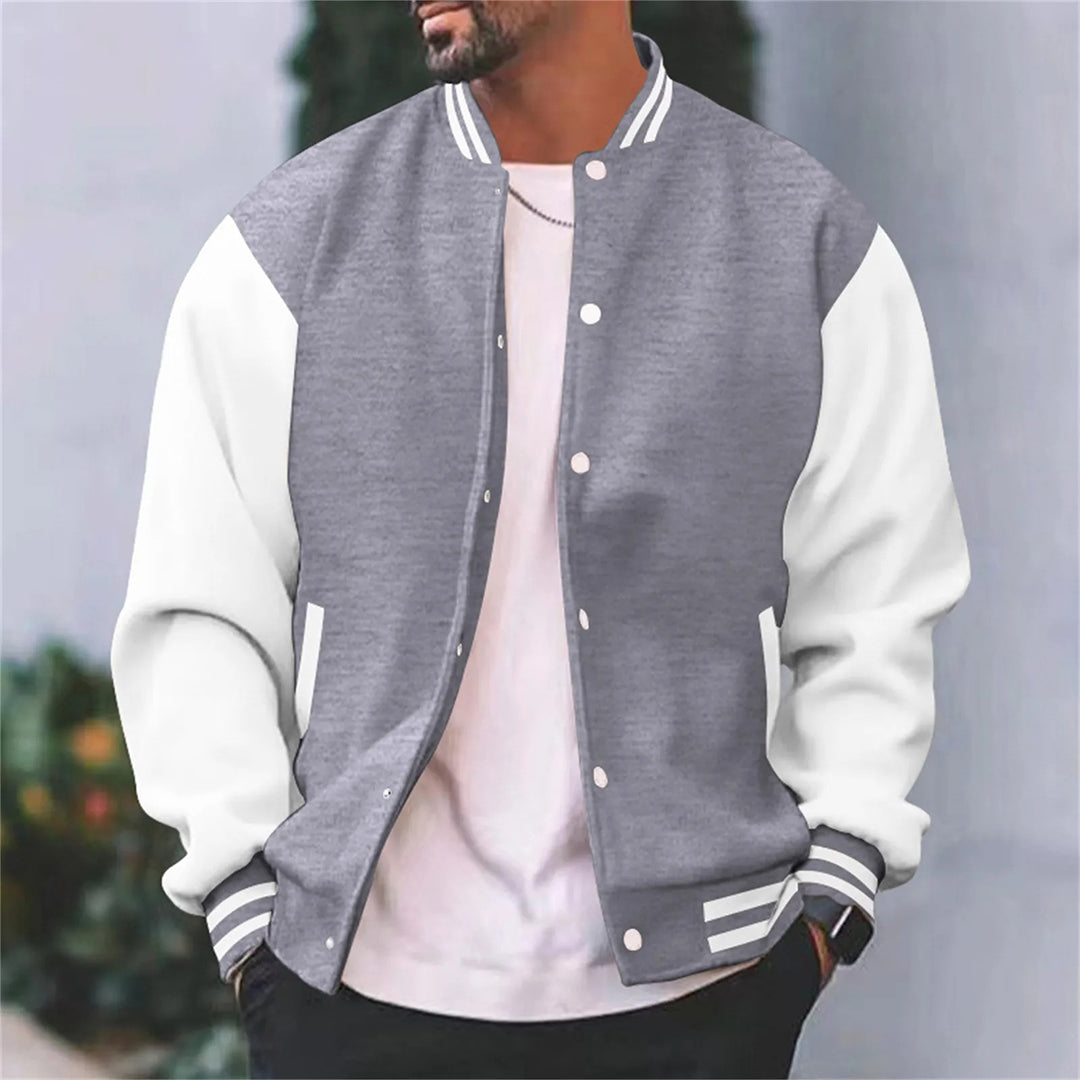 Timothy | Men’s Retro Letterman Style Varsity Jacket - Samberule