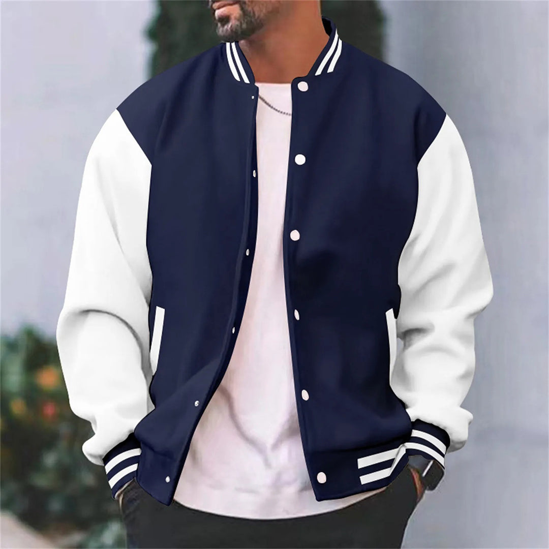 Timothy | Men’s Retro Letterman Style Varsity Jacket - Samberule