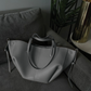 Caroline - Oversized Structured Leather Tote - Samberule
