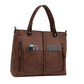 Delilah - Vegan Leather Structured Tote Handbag - Samberule
