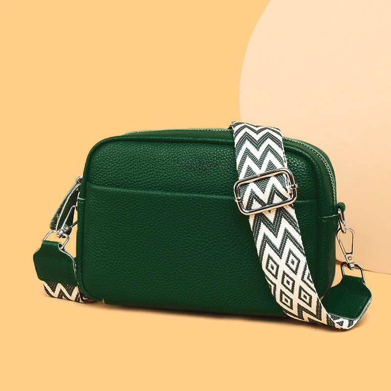 Stella - Pebbled Leather Crossbody Bag - Samberule