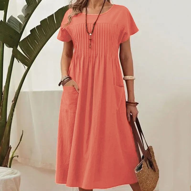 Deborah - Casual Midi Dress - Samberule