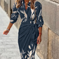 Amy - Printed Wrap Dress - Samberule