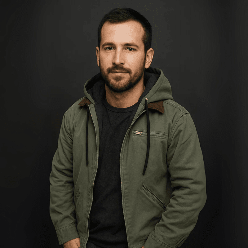 Nathan | Men’s Casual Zip-Up Hooded Jacket - Samberule