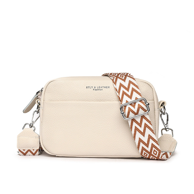 Stella - Pebbled Leather Crossbody Bag - Samberule