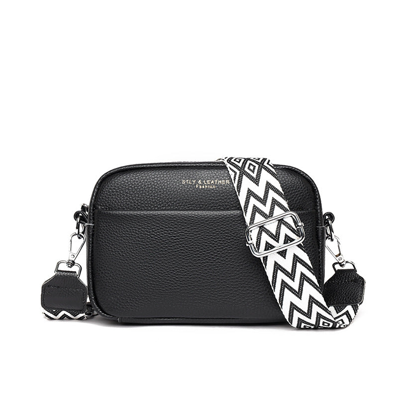 Stella - Pebbled Leather Crossbody Bag - Samberule