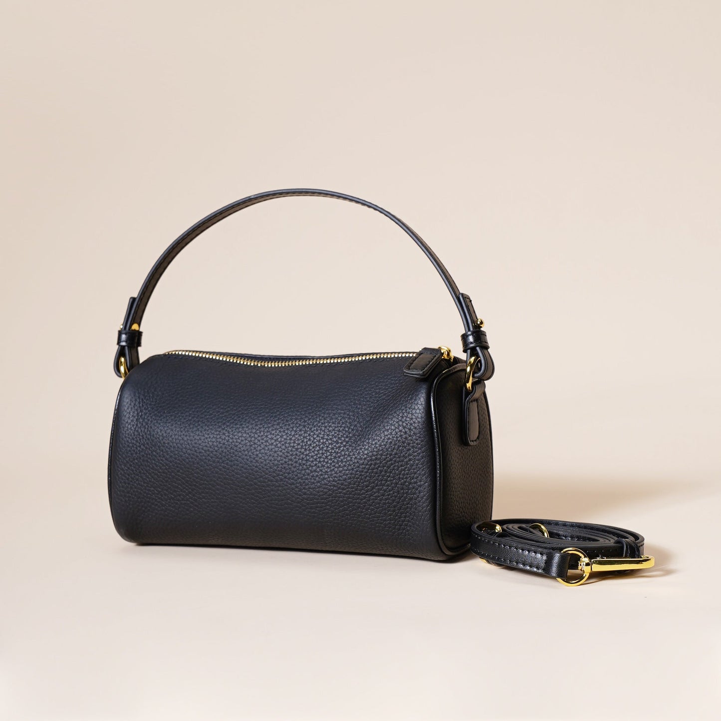 Angela - Shoulder Leather Baguette Bag - Samberule