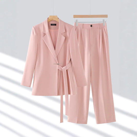 Gabriella | Women’s Tailored Suit Set with Long Blazer - Samberule
