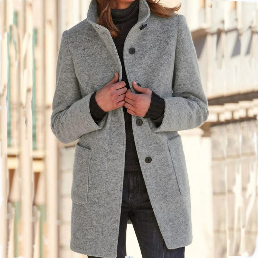 Clarisse | Refined Buttoned Coat with Timeless Style | Women