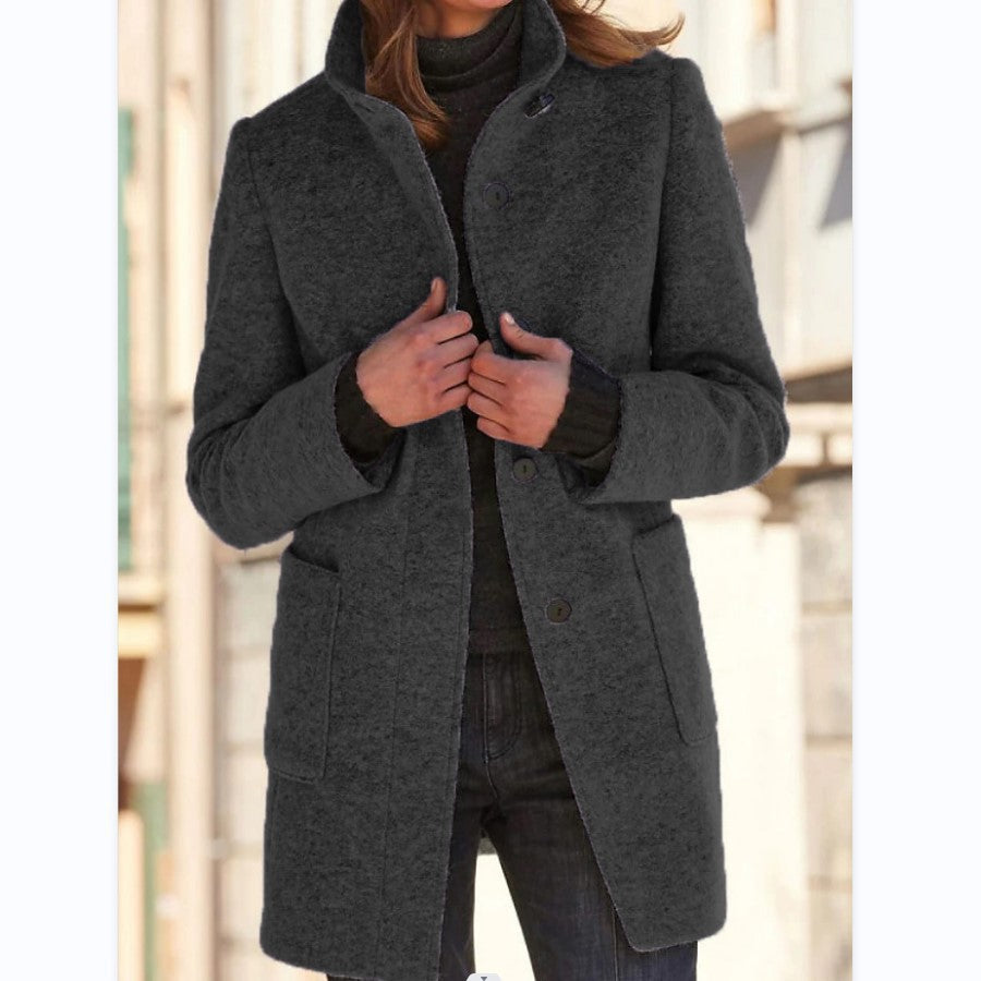 Clarisse | Refined Buttoned Coat with Timeless Style | Women