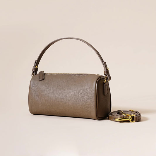 Angela - Shoulder Leather Baguette Bag - Samberule