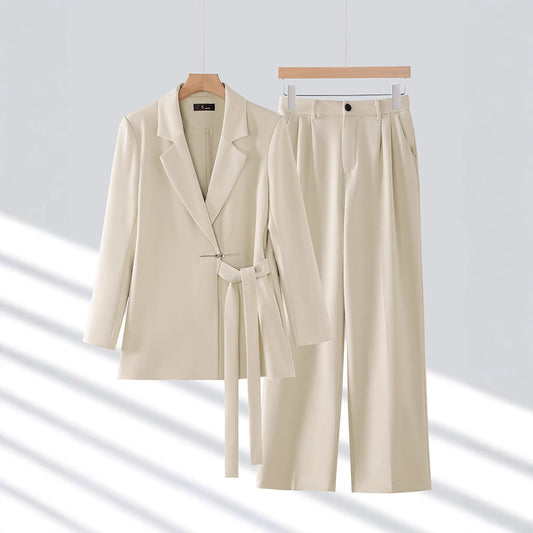 Gabriella | Women’s Tailored Suit Set with Long Blazer - Samberule