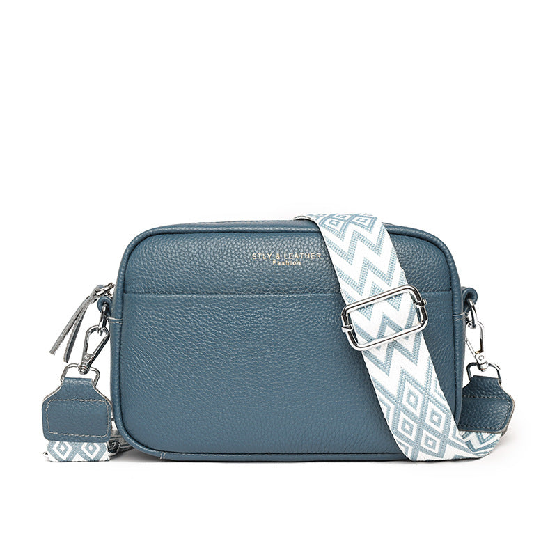 Stella - Pebbled Leather Crossbody Bag - Samberule