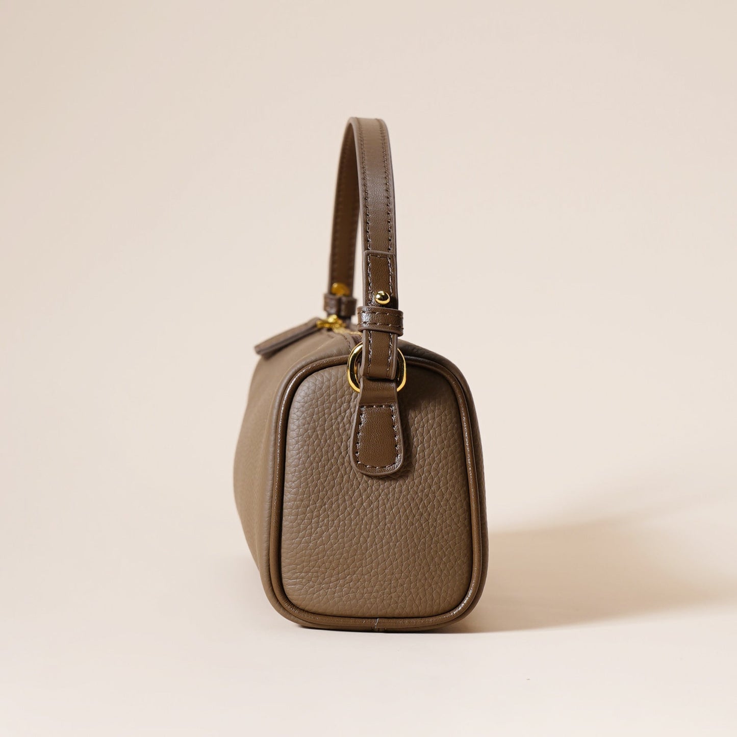 Angela - Shoulder Leather Baguette Bag - Samberule