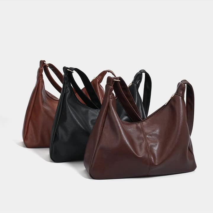 Judith - Vegan Leather Shoulder Hobo Bag - Samberule