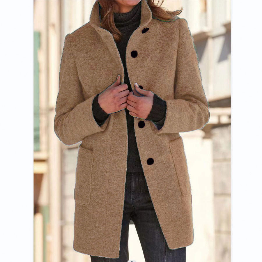 Clarisse | Refined Buttoned Coat with Timeless Style | Women