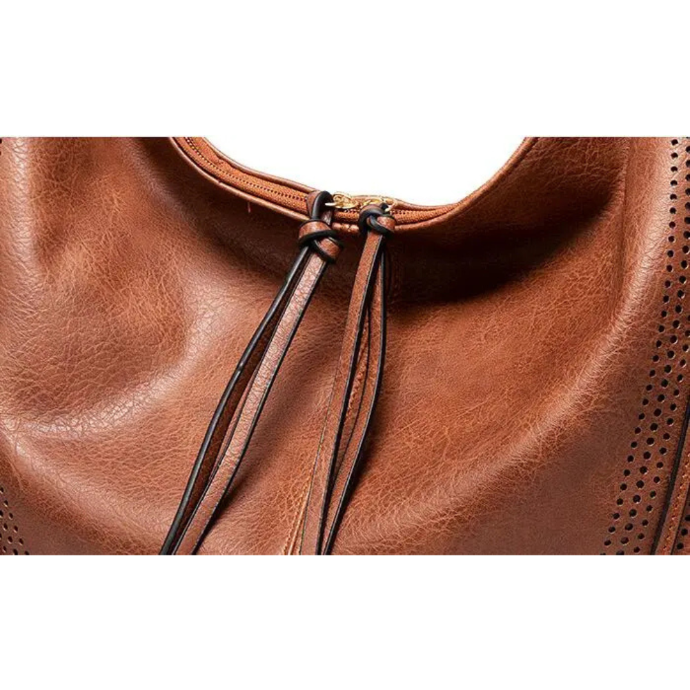 Jean - Vegan Leather Slouchy Hobo Bag - Samberule