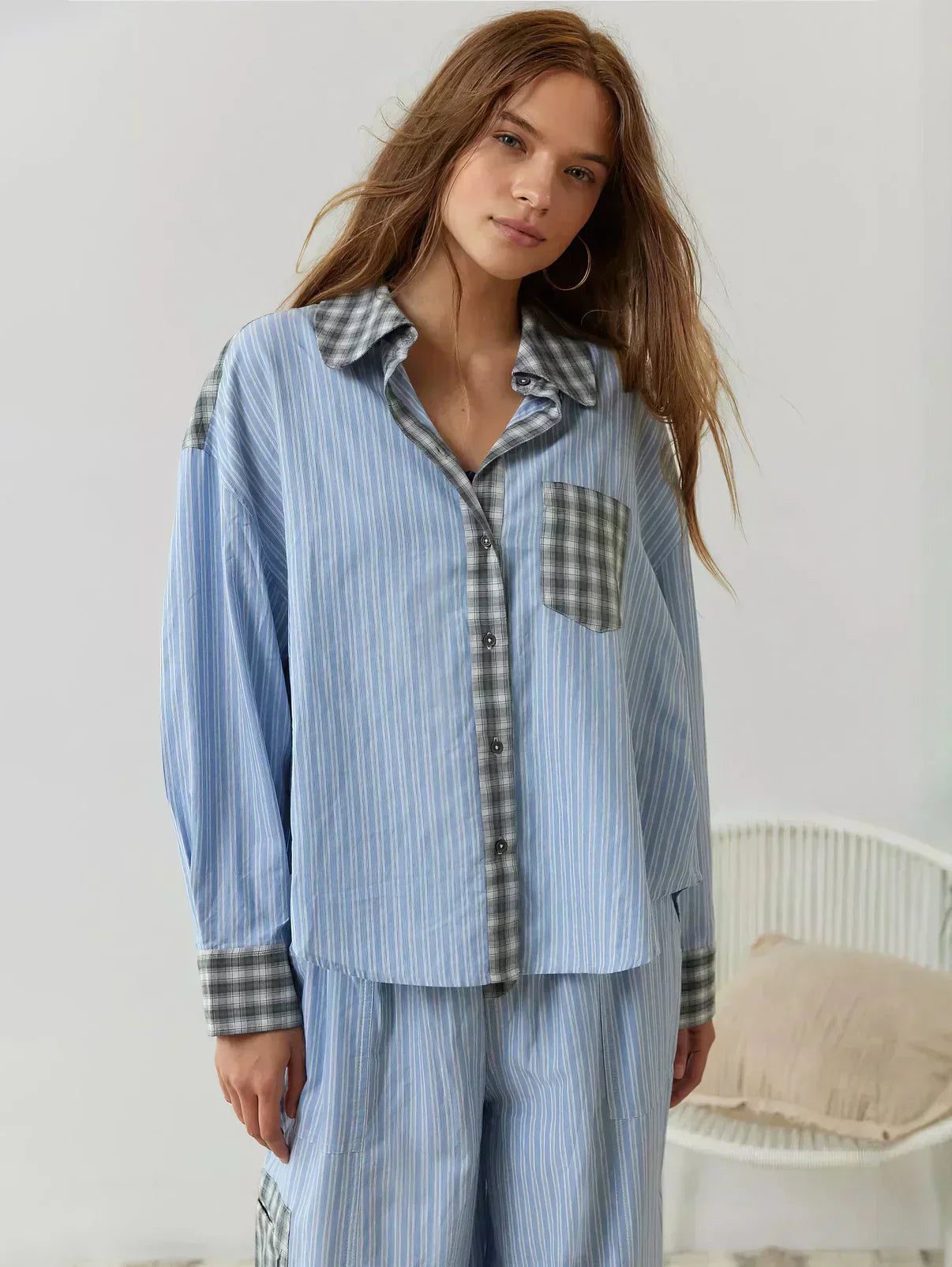 Grace | Women Spring Plaid Two Piece Set - Samberule