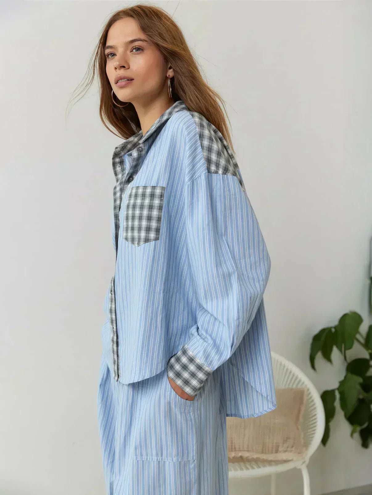 Grace | Women Spring Plaid Two Piece Set - Samberule