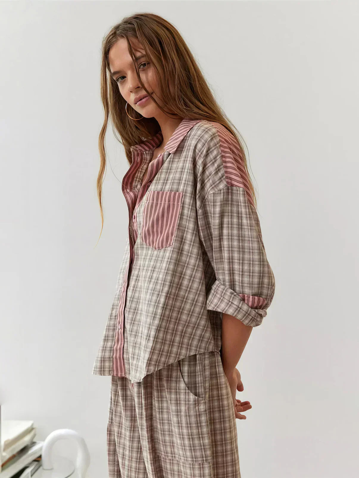Grace | Women Spring Plaid Two Piece Set - Samberule