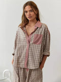 Grace | Women Spring Plaid Two Piece Set - Samberule