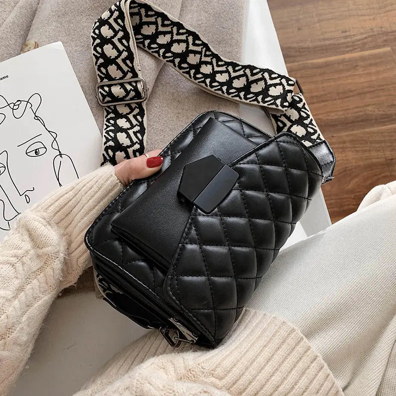 Kathryn - Vegan Leather Quilted Crossbody Bag - Samberule