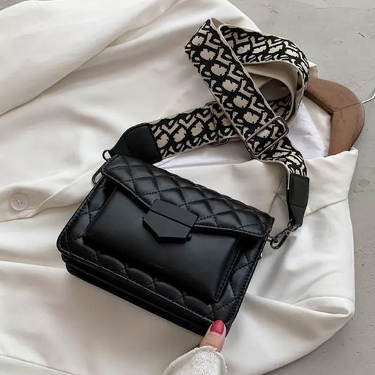 Kathryn - Vegan Leather Quilted Crossbody Bag - Samberule