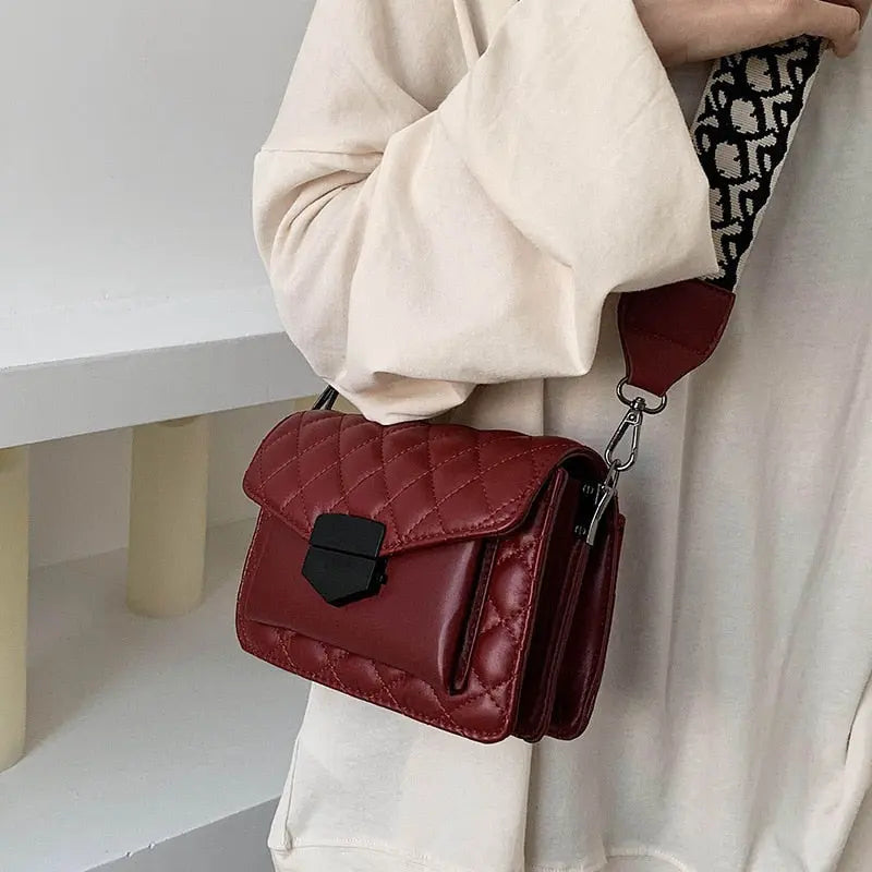 Kathryn - Vegan Leather Quilted Crossbody Bag - Samberule