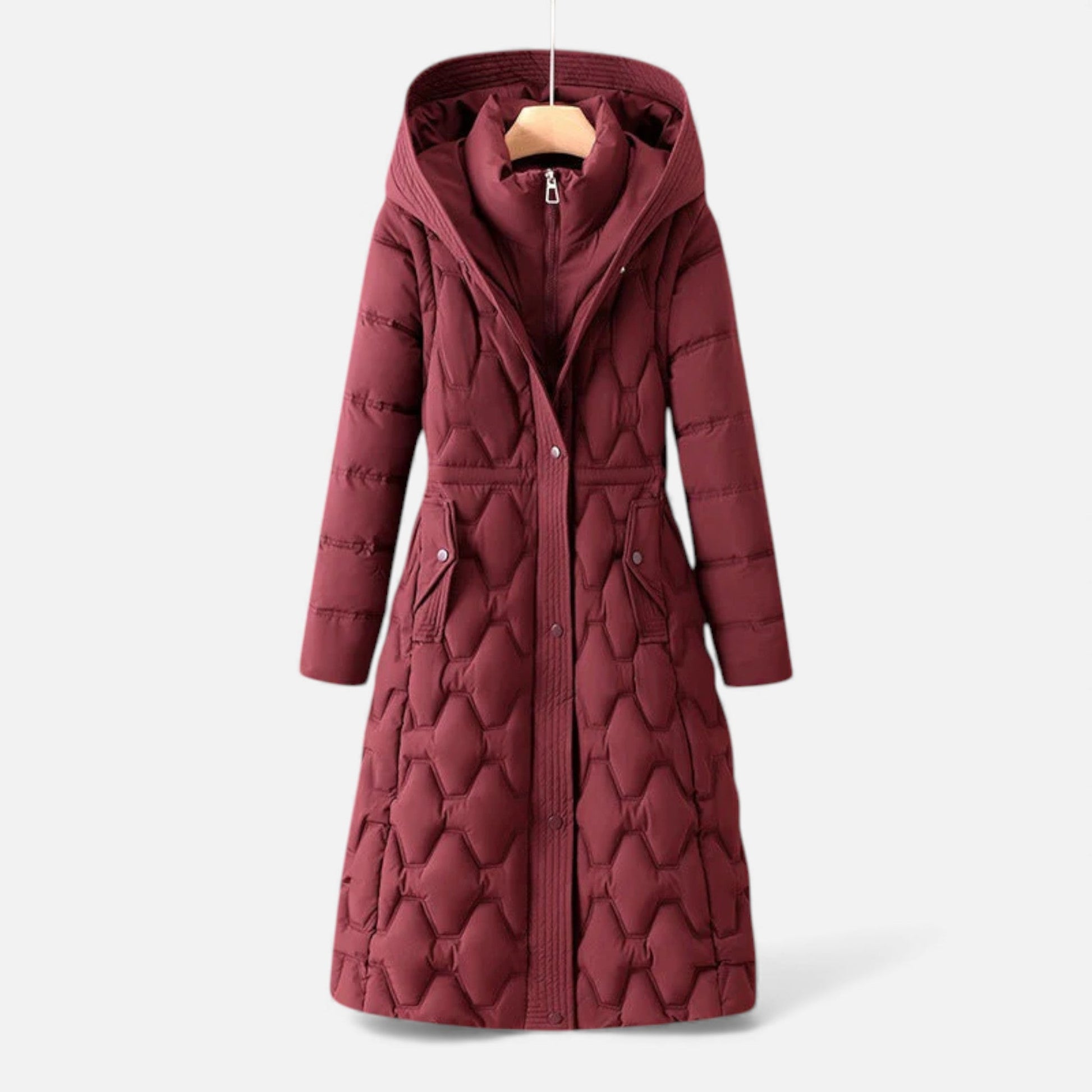 Women’s Quilted Longline Winter Coat - Samberule