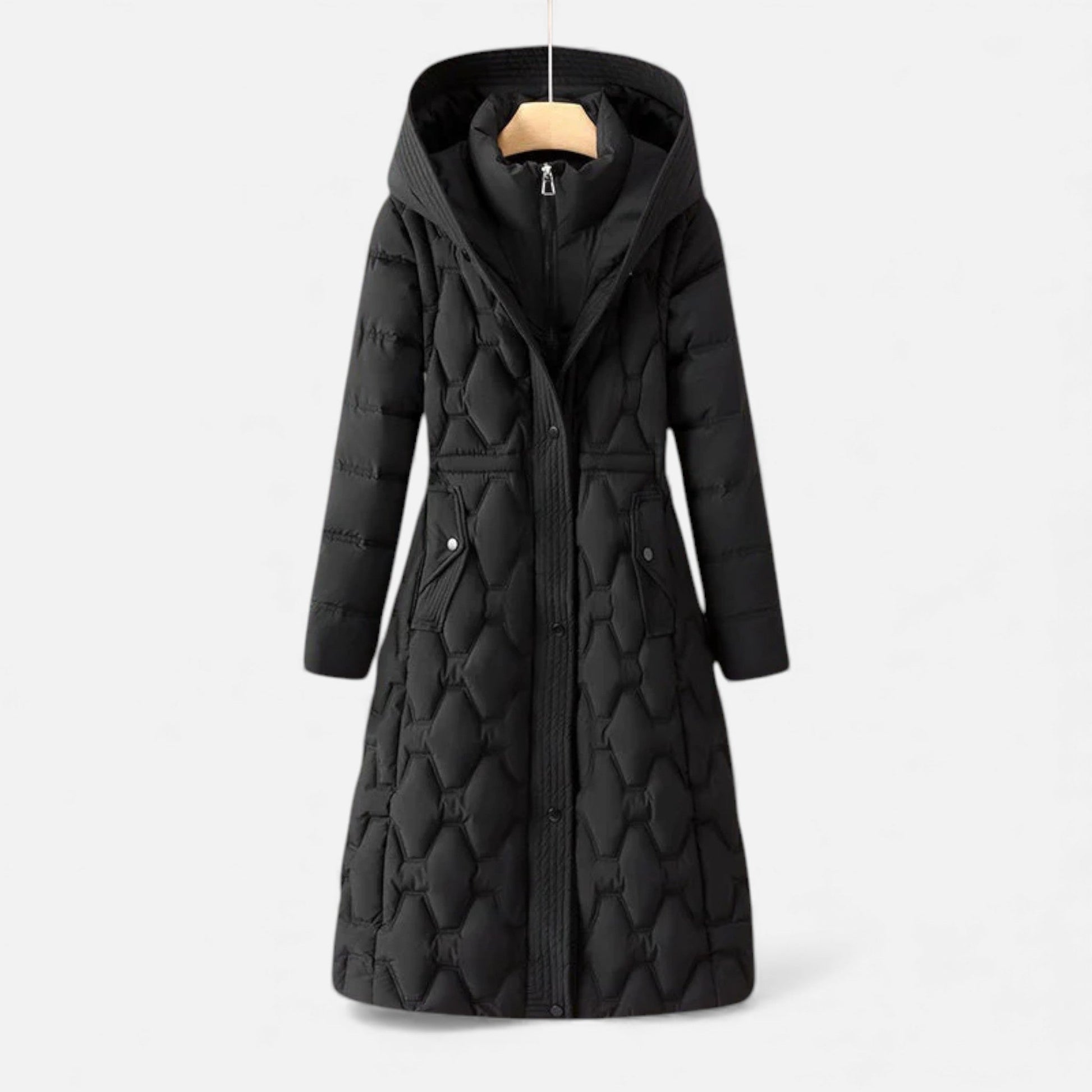Women’s Quilted Longline Winter Coat - Samberule