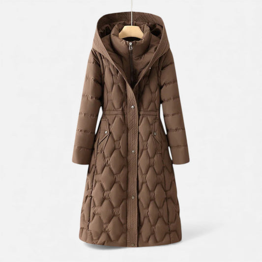 Women’s Quilted Longline Winter Coat - Samberule