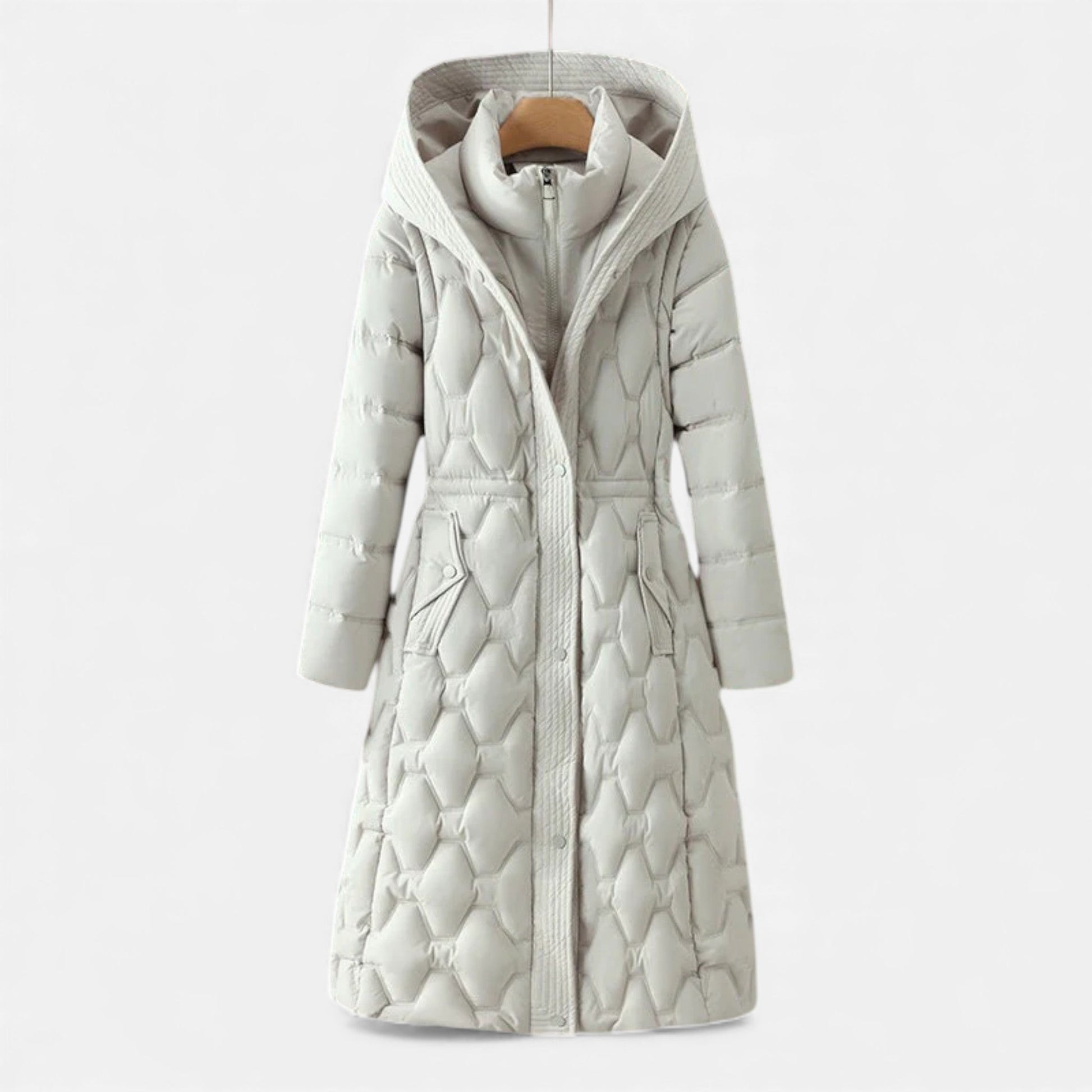 Women’s Quilted Longline Winter Coat - Samberule