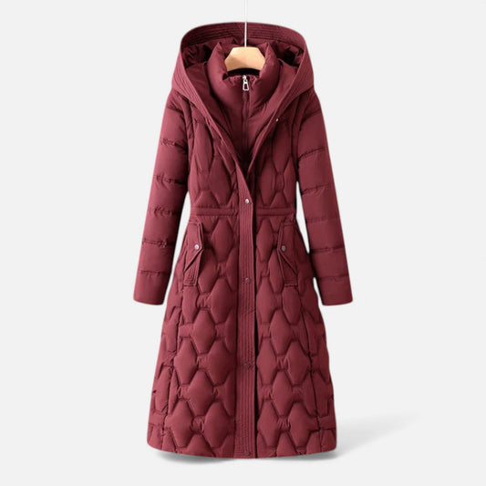 Women’s Quilted Longline Winter Coat - Samberule