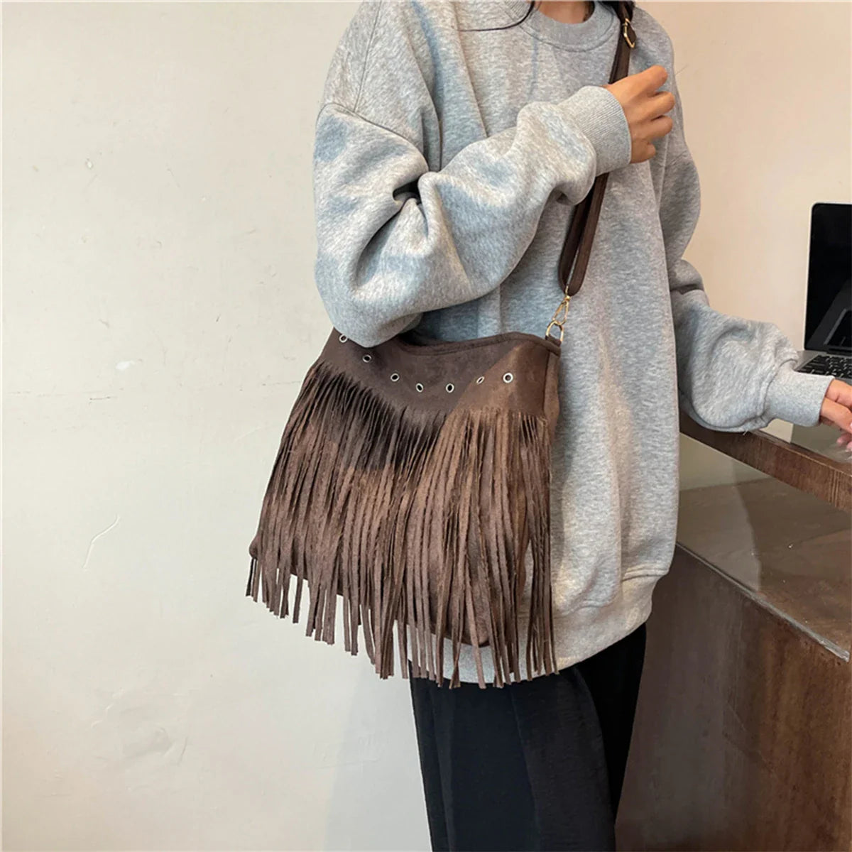 Maria - Fringe Shoulder Bag - Samberule