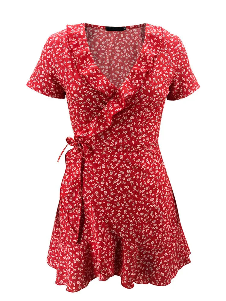 Chloe - Floral Wrap Dress - Samberule