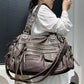 Brenda - Vegan Leather Shoulder Satchel Bag - Samberule