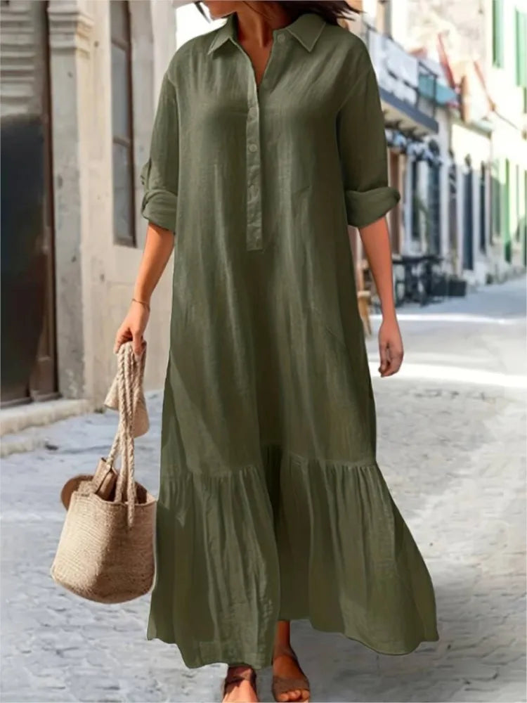 Laura - Tiered Shirt Maxi Dress - Samberule