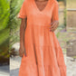 Julie - Tiered V-Neck Dress - Samberule