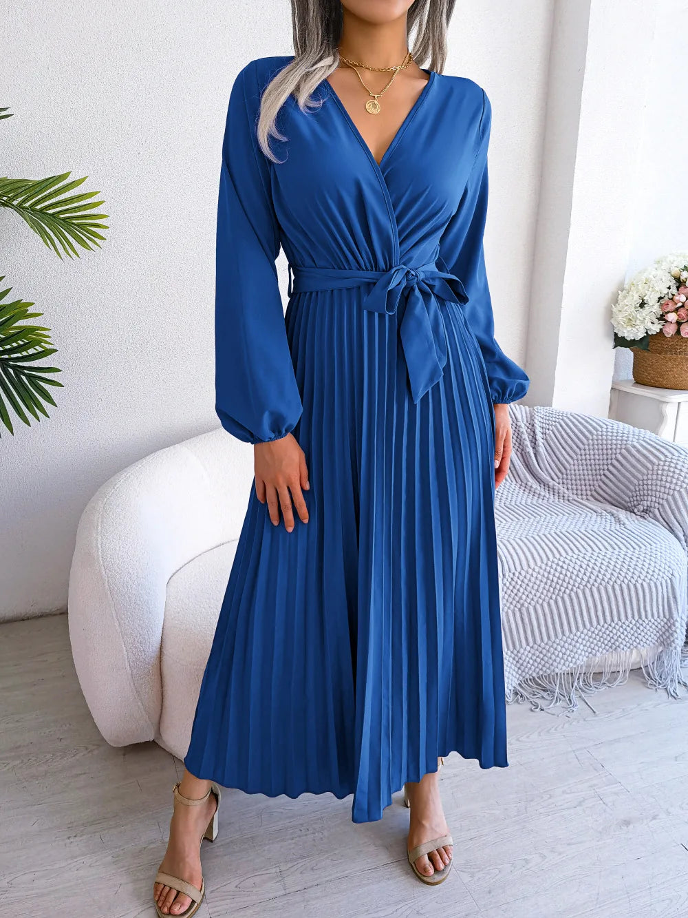 Ellie - V-Neck Maxi Dress - Samberule