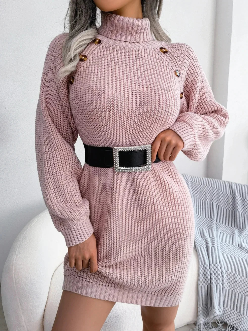 Emily - Knit Sweater Dress - Samberule
