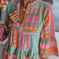 Sofia - Boho Patch Midi Dress - Samberule
