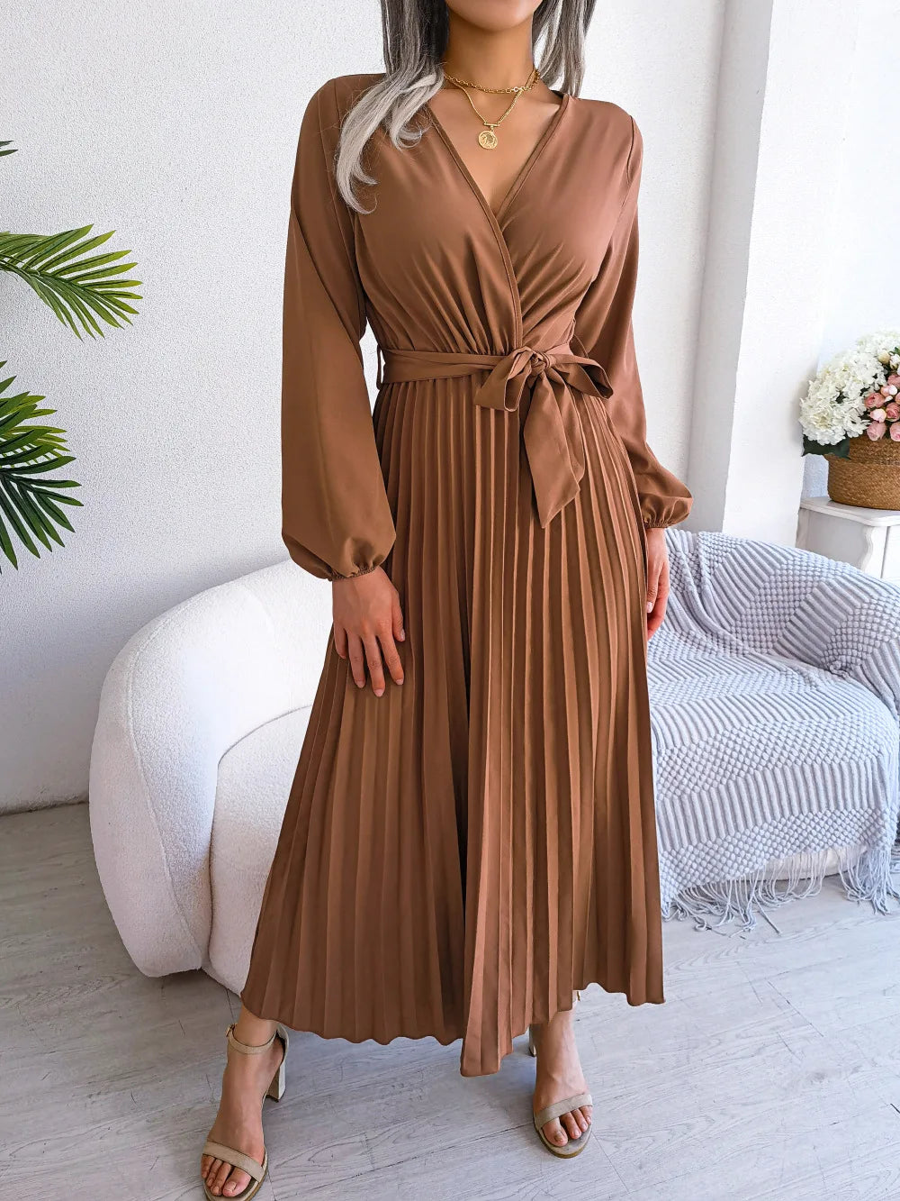 Ellie - V-Neck Maxi Dress - Samberule
