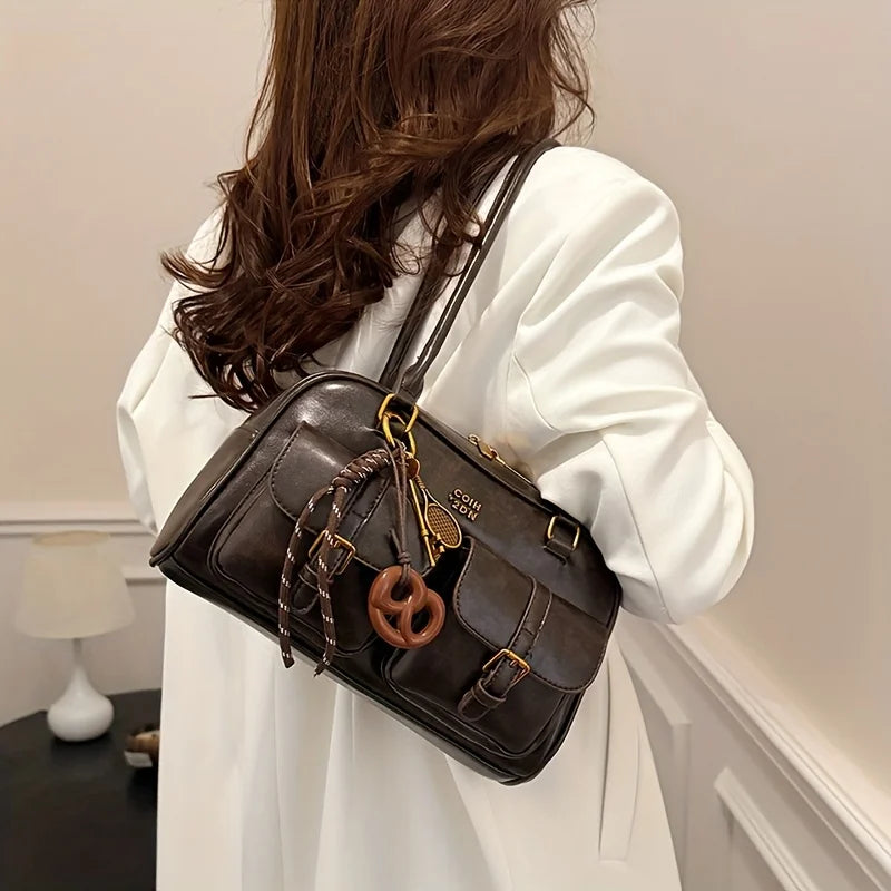 Katherine - Vegan Leather Shoulder Bag - Samberule