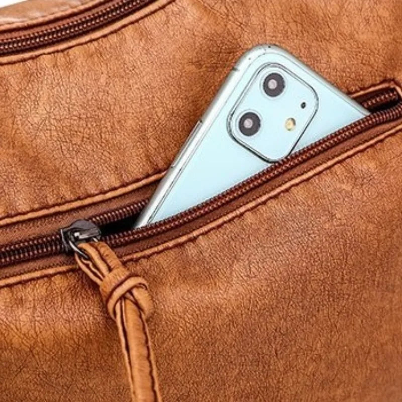 Harlow - Vegan Leather Crossbody Shoulder Bag - Samberule